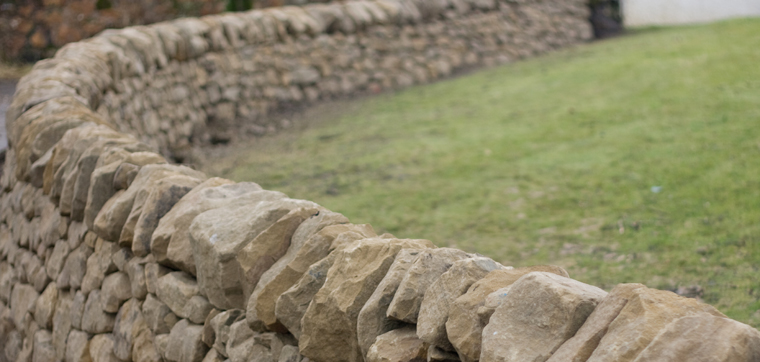 Example of Dry stone walling in Scotland