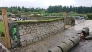 Canada Wood restaurant Falkirk dry stone walls