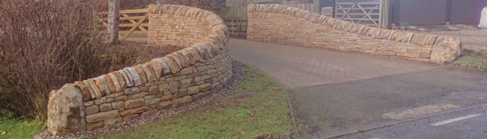 Dry stone entranceway